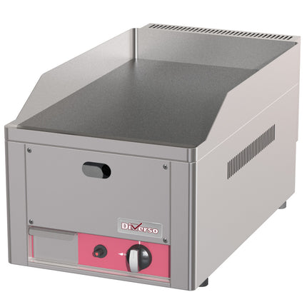 Vlakke braadplaat op gas 4 kW