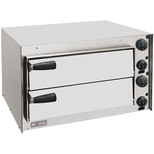 Pizza oven 350 mm, met dubbele kamer