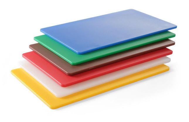 Snijplanken HACCP GN 1/1 - set van 6 kleuren, HENDI, 6 st., 530x325mm