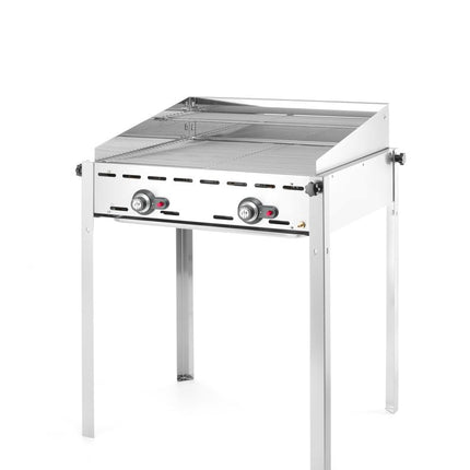 Green fire met 2 branders, HENDI, Profi Line, 2x GN 1/1 roosters, 11,6kW, 740x612x(H)825mm