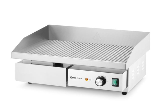 Bakplaat geribbeld, HENDI, Budget Line, 220-240V/3000W, 550x430x(H)240mm