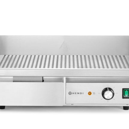 Bakplaat geribbeld, HENDI, Budget Line, 220-240V/3000W, 550x430x(H)240mm