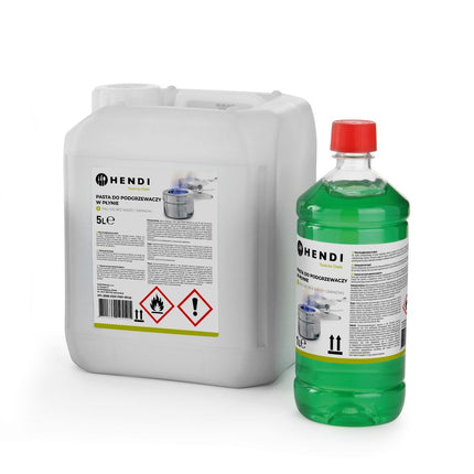 Chafing dish brandpasta fles, HENDI, Transparant