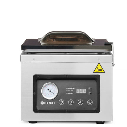 Vacuumkamer verpakkingsmachine, HENDI, Profi Line, sealstrip 300 mm, 230V/950W, 367x425x(H)364mm