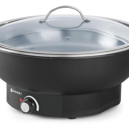 Chafing dish elektrisch Tesino, HENDI, Kitchen Line, 6,8L, 230V/500W, âŒ€405x(H)240mm