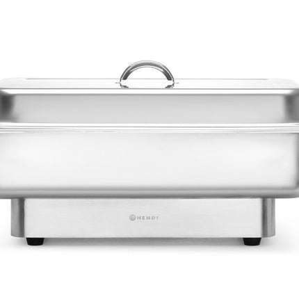 Chafing dish elektrisch Pollina, HENDI, Profi Line, 9L, Zilver, 230V/900W, 587x440x(H)273mm