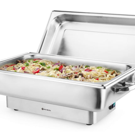 Chafing dish elektrisch Pollina, HENDI, Profi Line, 9L, Zilver, 230V/900W, 587x440x(H)273mm
