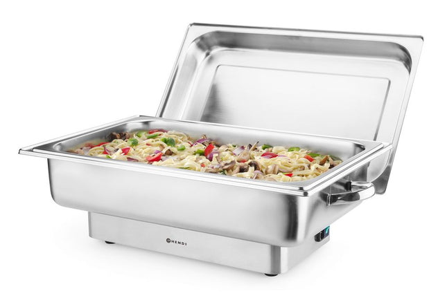 Chafing dish elektrisch Pollina, HENDI, Profi Line, 9L, Zilver, 230V/900W, 587x440x(H)273mm