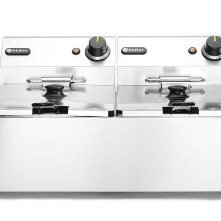 Friteuse Kitchen Line - 2x 6L, HENDI, Kitchen Line, 12L, 230V/6600W, 550x430x(H)305mm