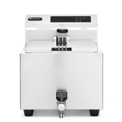 Friteuse Profi Line met aftapkraan digitaal - 8 l, HENDI, Profi Line, 8L, 230V/3500W, 305x515x(H)345mm