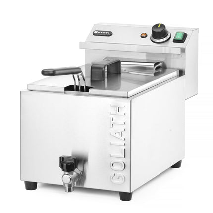 Friteuse XL met aftapkraan HENDI GOLIATH, HENDI, 10L, 400V/10200W, 300x585x(H)392mm