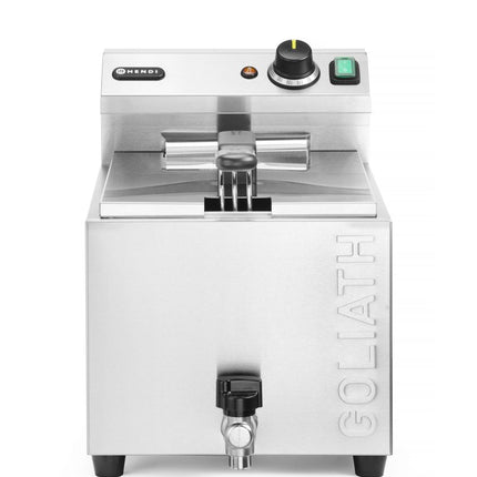 Friteuse XL met aftapkraan HENDI GOLIATH, HENDI, 10L, 400V/10200W, 300x585x(H)392mm