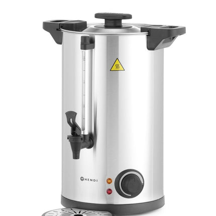 Warme dranken ketel dubbelwandig, HENDI, â‰ˆ 60 kopjes in 40 min., 9L, 220-240V/1500W, 340x315x(H)430mm