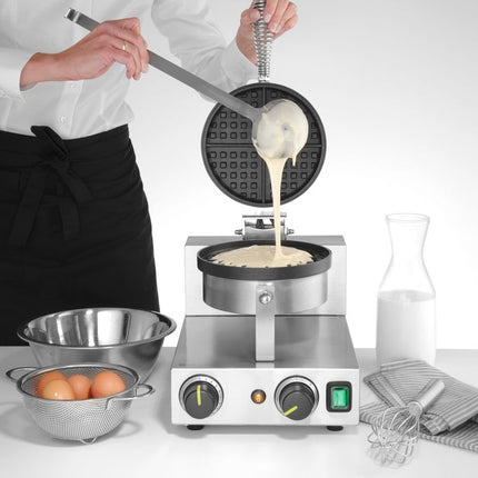Wafelmaker rond, HENDI, 230V/1000W, 250x491x(H)285mm