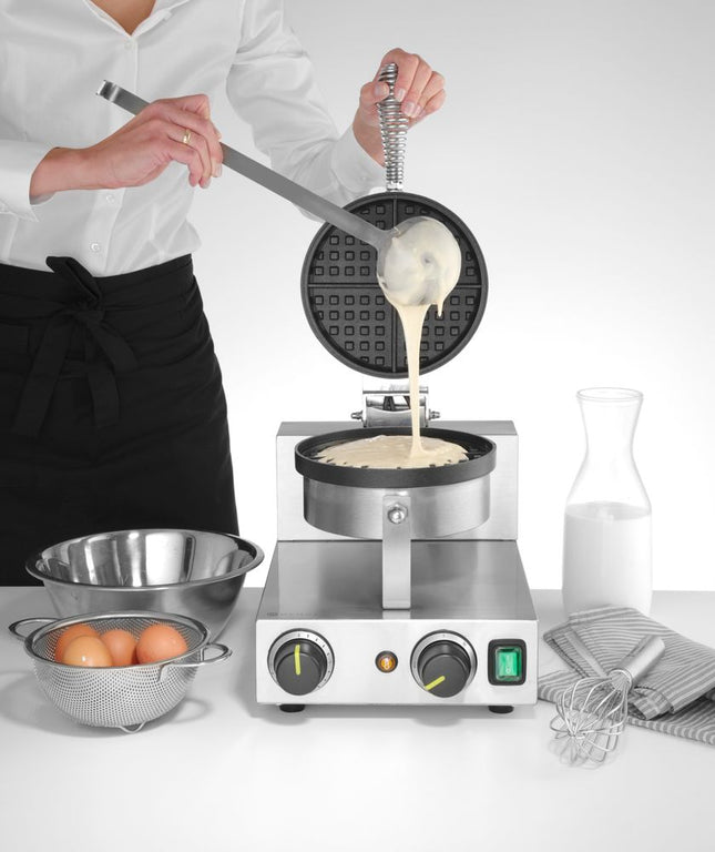 Wafelmaker rond, HENDI, 230V/1000W, 250x491x(H)285mm