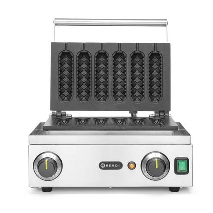 Wafelijzer corn dog, HENDI, 230V/1550W, 390x378x(H)229mm