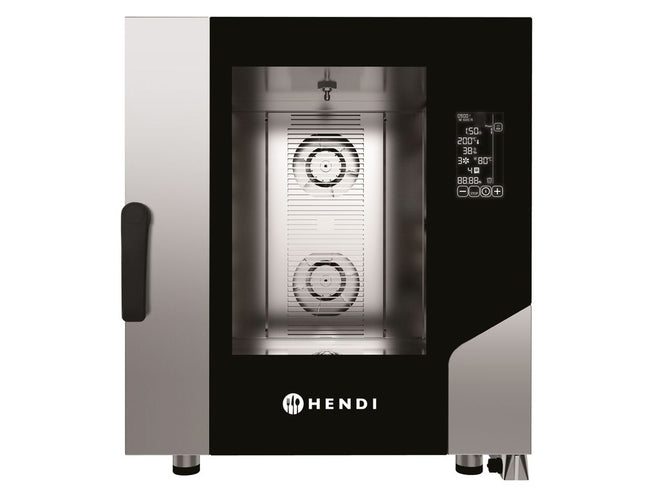 Hetelucht stoomoven Contact 7x GN 1/1, HENDI, 400V/10400W, 730x849x(H)850mm