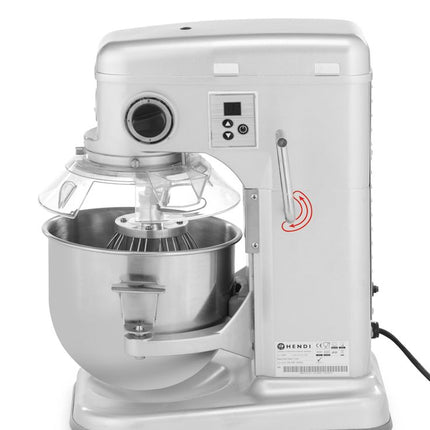 Planeetmixer, HENDI, Kitchen Line, 7L, Zilver, 220-240V/650W, 317x440x(H)490mm