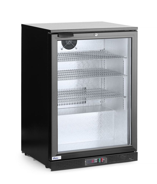 Backbar koelkast enkele deur, Arktic, 105L, Zwart, 220-240V/120W, 600x530x(H)865mm