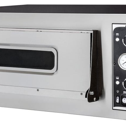 Pizza oven BASIC 4, HENDI, Enkele ovenkamer, 400V/4700W, 975x930x(H)413mm