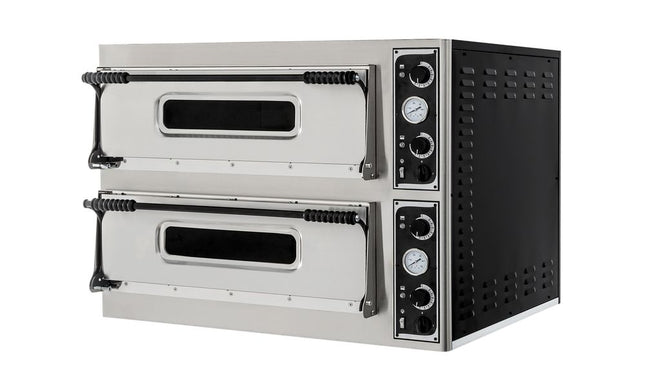 Pizza oven BASIC XXL 66, HENDI, 2 kamers, 400V/18000W, 1365x955x(H)745mm