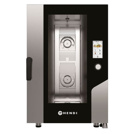 Heteluchtstoomoven Touch 11 x GN 1/1, elektrisch, met directe stoom en een aanraakscherm, HENDI, 730x785x(H)1130mm