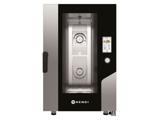 Heteluchtstoomoven Touch 11 x GN 1/1, elektrisch, met directe stoom en een aanraakscherm, HENDI, 730x785x(H)1130mm
