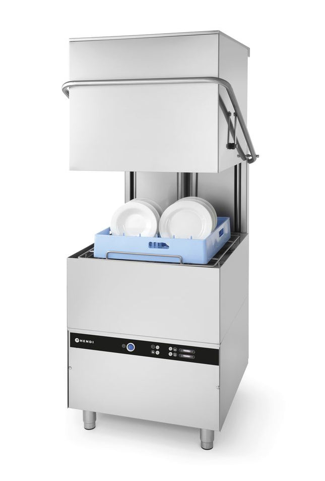 Doorschuifvaatwasser - 50x50mm - elektronische bediening, HENDI, 400V/8600W, 745x900x(H)1406mm