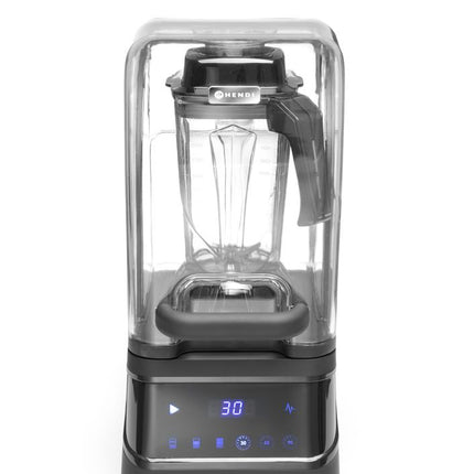 Bar Blender digitaal met geluiddempende kap en BPA-vrije kan, HENDI, 230V/1680W, 250x300x(H)546mm