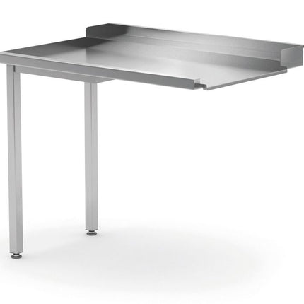 Uitlooptafel voor vaatwassers, HENDI, linkerzijde, 1000x700x(H)850mm