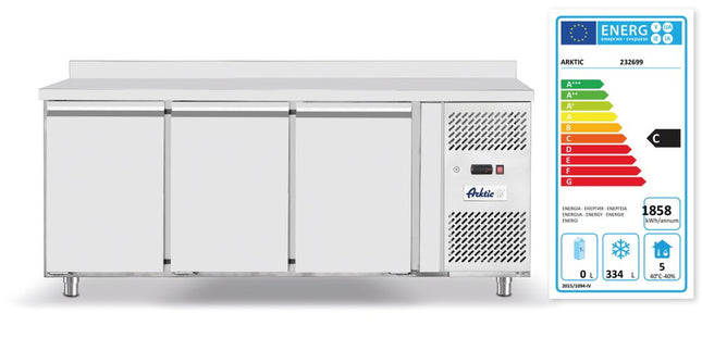 vrieswerkbank, 3 deuren 420L, Arktic, Profi Line, GN 1/1, 420L, 230V/600W, 1796x700x(H)879mm