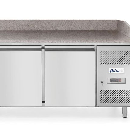 Pizzawerkbank met 2 deuren en 7 lades 280L, Arktic, 250L, 230V/250W, 2020x802x(H)1000mm