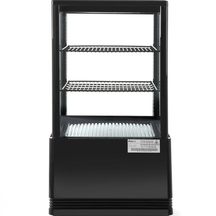 Koelvitrinekast 58L, Arktic, zwart, 230V/170W, 452x406x(H)830mm