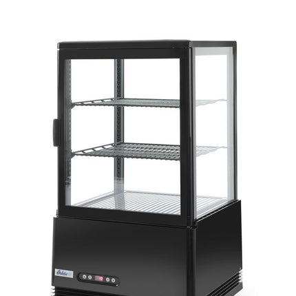 Koelvitrinekast 58L, Arktic, zwart, 230V/170W, 452x406x(H)830mm