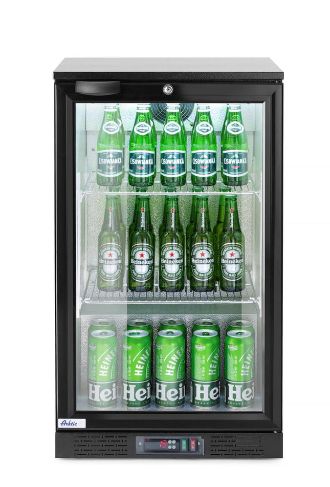 Backbar koelkast met enkele deur, Arktic, 86L, Zwart, 220-240V/120W, 500x530x(H)865mm
