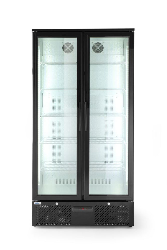 Backbar koelkast met dubbele deuren, Arktic, 384L, Zwart, 220-240V/365W, 900x530x(H)1820mm