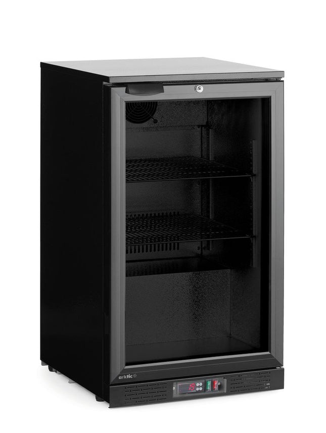 Backbar koelkast met enkele deur, Arktic, 86L, Zwart, 220-240V/120W, 500x530x(H)870mm
