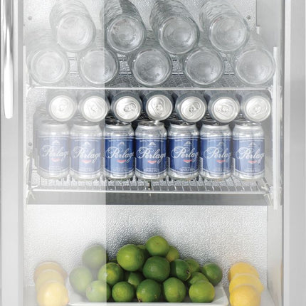 Backbar koelkast met enkele deur, Arktic, 75L, Zilver, 220-240V/120W, 530x500x(H)840mm