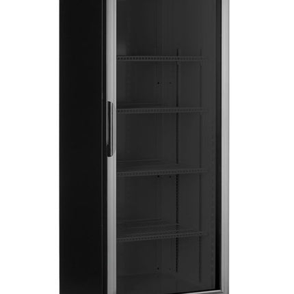 Backbar koelkast met lichtbak, enkele deur, Arktic, 254L, Zwart, 220-240V/250W, 578x605x(H)1980mm