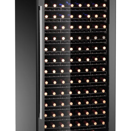 Wijnkoeler, 1 zone, 224 flessen, Arktic, 542L, Zwart, 685x700x(H)1833mm