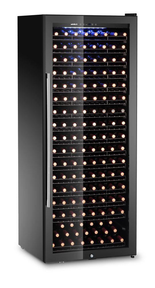 Wijnkoeler, 1 zone, 224 flessen, Arktic, 542L, Zwart, 685x700x(H)1833mm