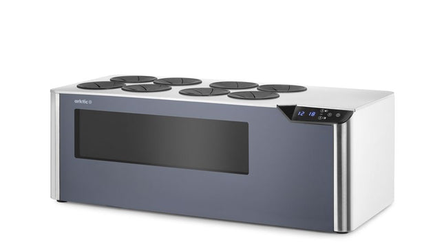 Wijnkoeler tafelmodel, met 2 temperatuurzones "Cellar", Arktic, Zwart, 220-240V/60W, 800x350x(H)293mm