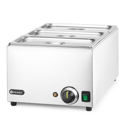 Set: Bain-marie RANGER + 3x GN 1/3 en deksel, HENDI, GN 1/1, 230V/1000W, 590x332x(H)242mm