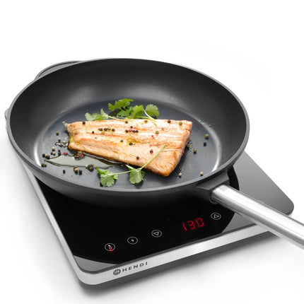 Inductiekookplaat model 2000, HENDI, Kitchen Line, 230V/2000W, 295x400x(H)42mm