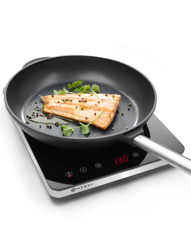 Inductiekookplaat model 2000, HENDI, Kitchen Line, 230V/2000W, 295x400x(H)42mm