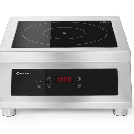 Inductiekookplaat model 5000 D, HENDI, Profi Line, 400V/5000W, 398x525x(H)175mm