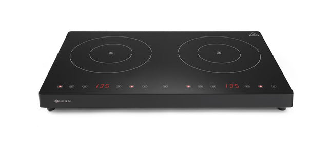 Dubbele inductiekookplaat Kitchen Line, HENDI, Kitchen Line, 230V/3500W, 608x405x(H)54mm