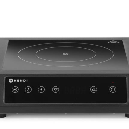 Inductiekookplaat 3500 D XL, HENDI, Zwart, 220-240V/3500W, 355x400x(H)100mm