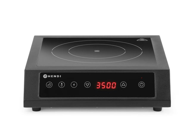 Inductiekookplaat 3500 D XL, HENDI, Zwart, 220-240V/3500W, 355x400x(H)100mm