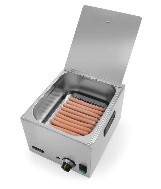 Worstenwarmer, HENDI, Kitchen Line, 9,3L, 230V/1000W, 386x287x(H)258mm